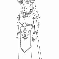Páginas de Zelda para colorir e imprimir para crianças
