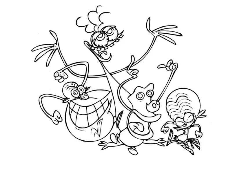 Imagem do espaço Zinzins para descarregar e colorir (Zinzins de Lespace)