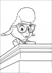 Desenhos para colorir para crianças de zootopia