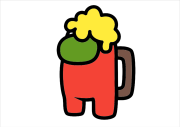 Creation by Adenilson from Personagem com a forma de uma caneca de cerveja