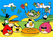 匿名 根据《Angry Birds em plena batalha》创作