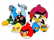 匿名 根据《Páginas de coloração livre Angry Birds》创作