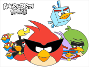 匿名 根据《Imagem de Angry Birds para imprimir e colorir》创作
