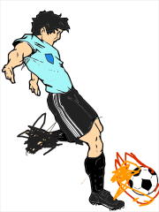 Páginas de coloração de Futebol para descarregar をぬった 匿名 さんの作品