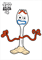 匿名 根据《Forky (Fourchette): Imagem de Toy Story 4 para baixar e colorir》创作