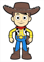匿名 根据《Woody desenhado num estilo muito infantil》创作