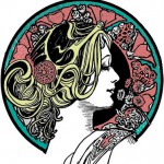 Ausmalbilder Art nouveau