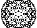 Arabisches Muster in Form eines Mandalas