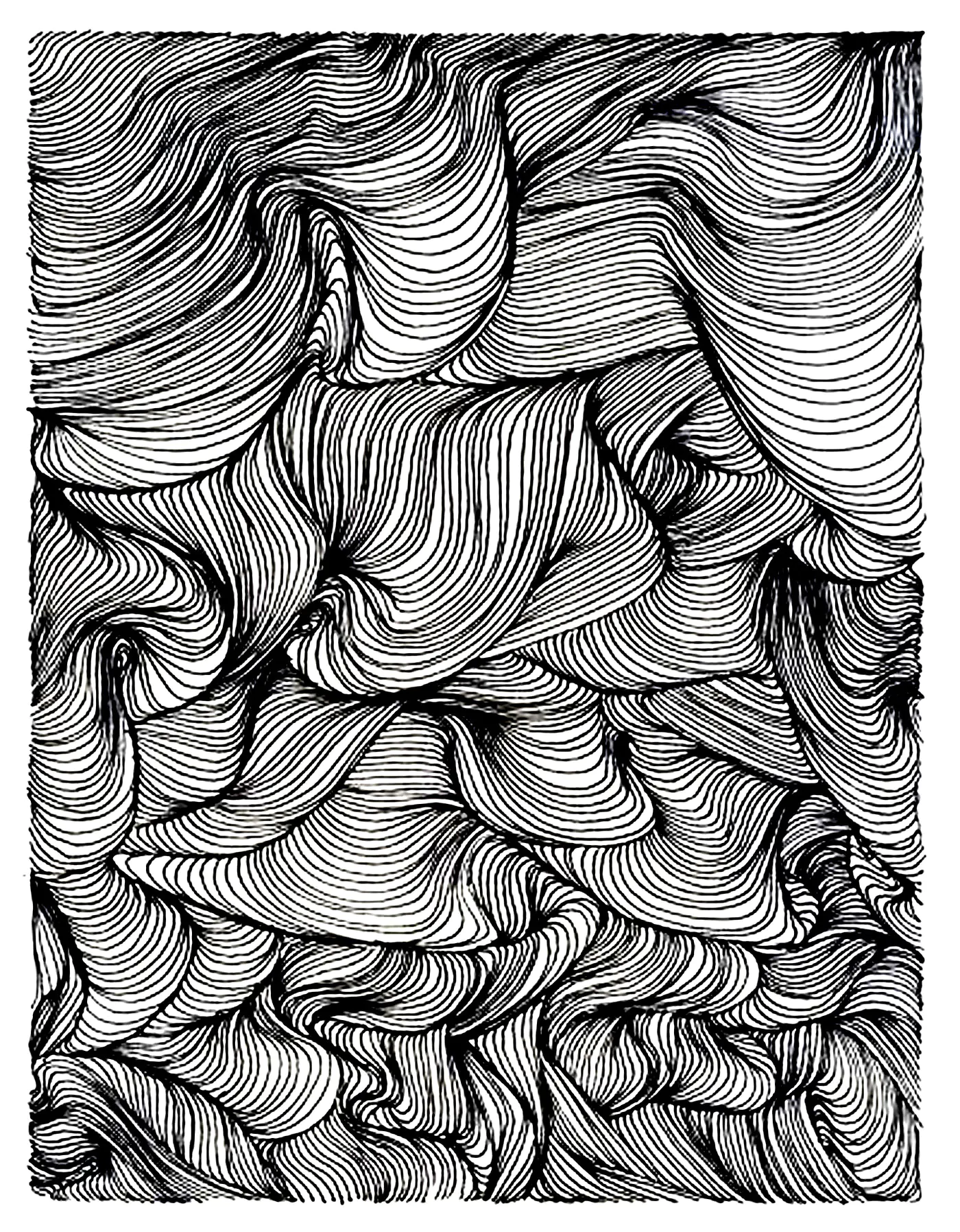 Vortex (Ausmalbild Anti-stress / Zen zum Ausdrucken und Ausmalen für Erwachsene)