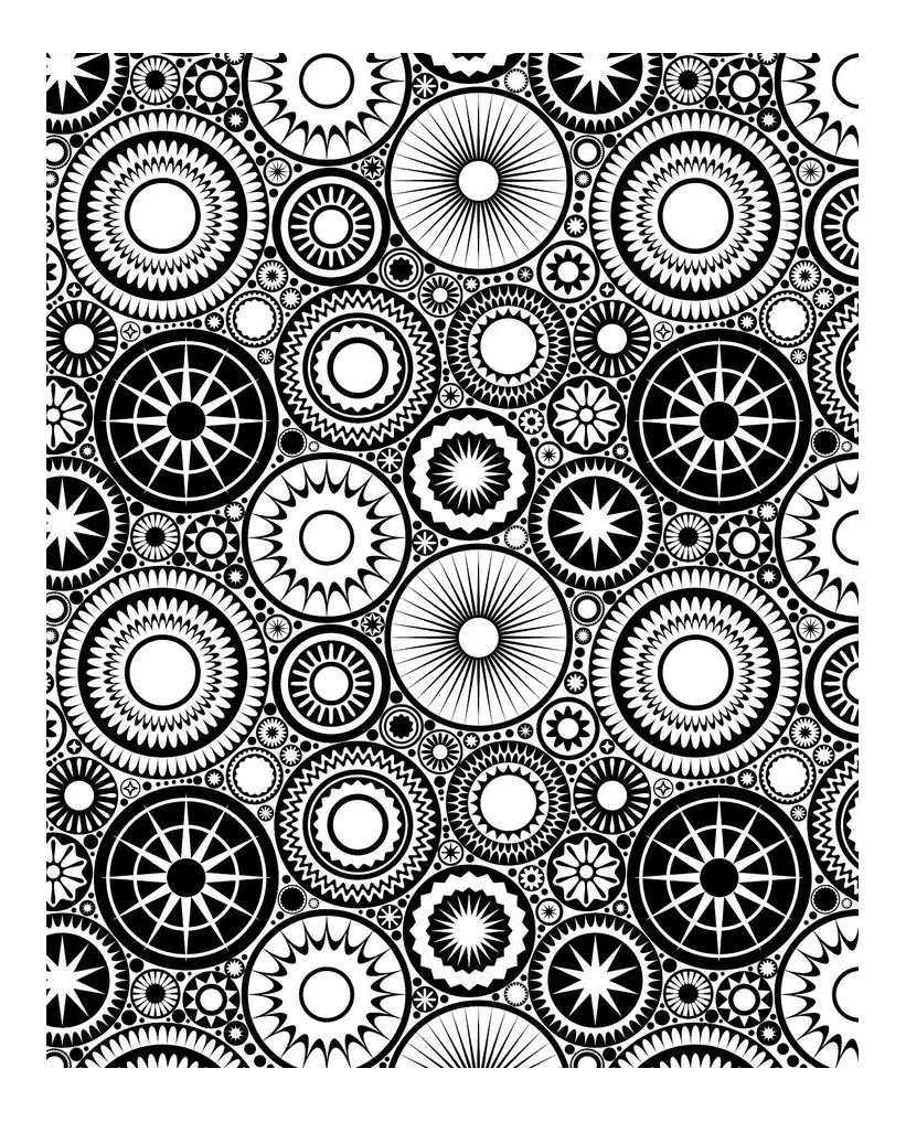 Rosetten (Ausmalbild Anti-stress / Zen zum Ausdrucken und Ausmalen für Erwachsene)