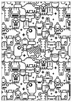 Malbuch Fur Erwachsene | JustColor : Anti-stress / Zen - 56 (Ausmalbild)