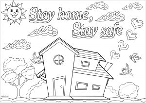 Gegen COVID 19 : Zu Hause bleiben, um sicher zu sein