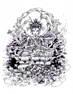 Malbuch Fur Erwachsene | JustColor : Anti-stress / Zen - 28 (Ausmalbild)