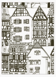 Malbuch Fur Erwachsene | JustColor : Architektur & Zuhause - 4 (Ausmalbild von Architektur, Länder und Städte)