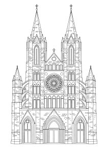 Ausmalbilder von Architecture zum Ausdrucken und Ausmalen für Erwachsene