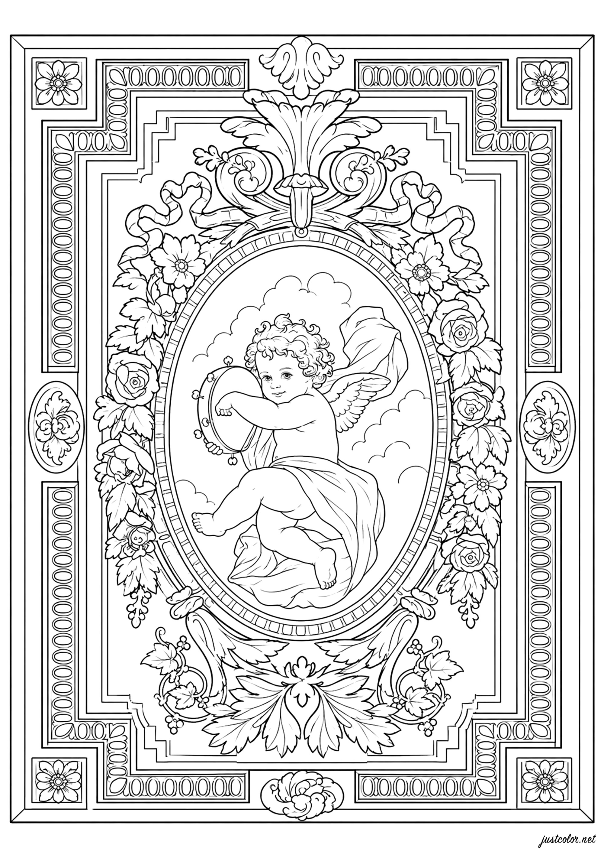 Kunstwerk-82339 (Ausmalbild zum Ausdrucken und Ausmalen für Erwachsene)