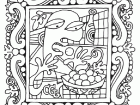 Färbung inspiriert von Picassos Stil (Ausmalbild von Kunstwerk)