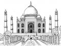 Malbuch Fur Erwachsene | JustColor : Indien & Bollywoood - 3 (Ausmalbild)