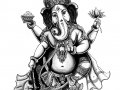 Ganesh und sein Elefantenkopf (Ausmalbild von Indien & Bollywoood)