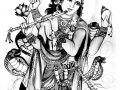 Vishnu (Ausmalbild von Indien & Bollywoood)