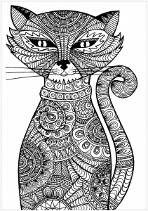 katzen-35719 (Ausmalbild)