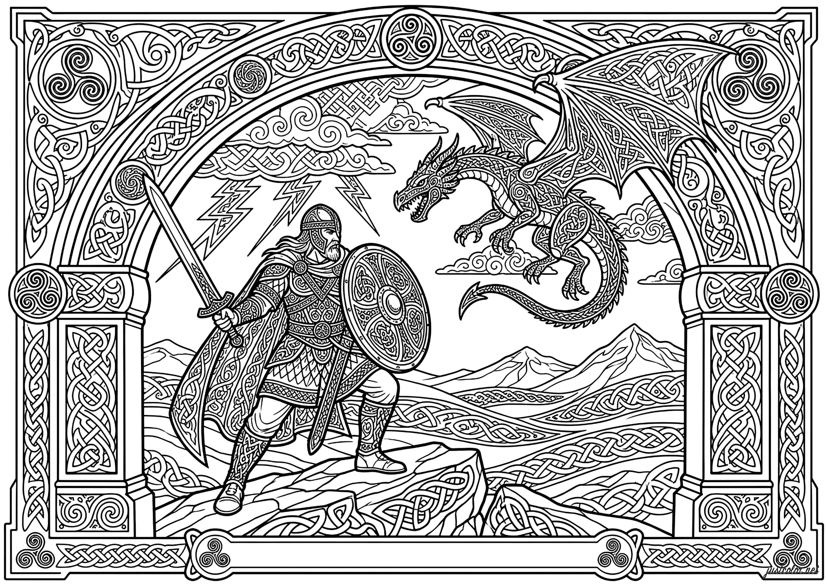 Keltische-kunst-15875 (Ausmalbild von Keltische Kunst zum Ausdrucken und Ausmalen für Erwachsene)