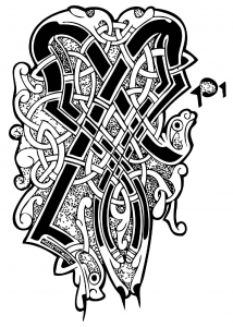 Malbuch Fur Erwachsene : Keltische Kunst - 17 (Ausmalbild)