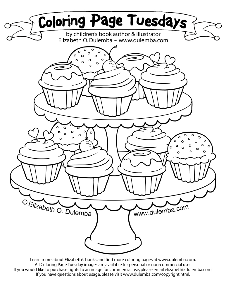 Ausmalbild von : Cupcakes-farbige-seiten-125 Ausmalbild von zum Ausdrucken und Ausmalen für Erwachsene : Cupcakes-farbige-seiten-125