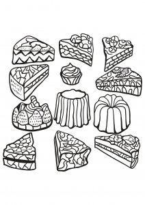 cupcakes-45276 (Ausmalbild)