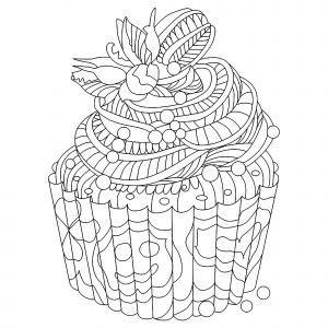 Kleiner Doodle Cupcake