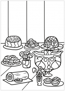 cupcakes-58084 (Ausmalbild)