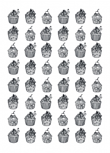 cupcakes-75937 (Ausmalbild von Céline)