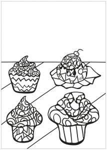 Cupcakes & Desserts zum Ausmalen - 2