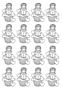cupcakes-79415 (Ausmalbild)