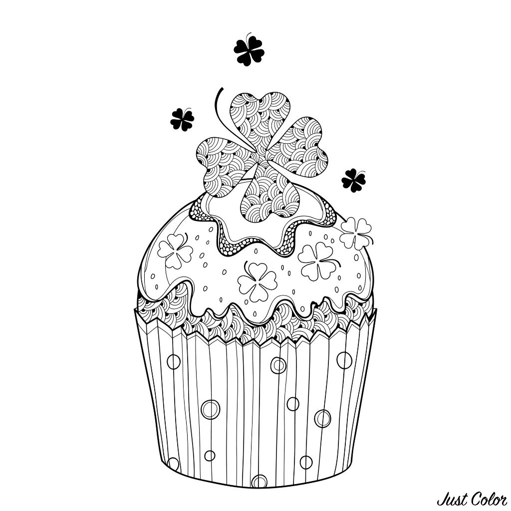 Malbuch Fur Erwachsene : Cupcakes - 6