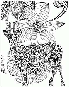 rehe-69332 (Ausmalbild)