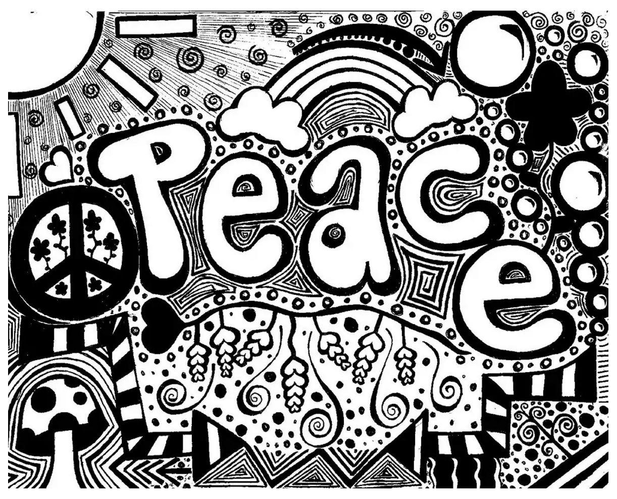 Ausmalbild von Doodle art / Doodling : Gekritzelkunst-gekritzel-12261 Ausmalbild von Doodle art / Doodling zum Ausdrucken und Ausmalen für Erwachsene : Gekritzelkunst-gekritzel-12261