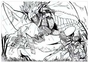 drachen-67959 (Ausmalbild)