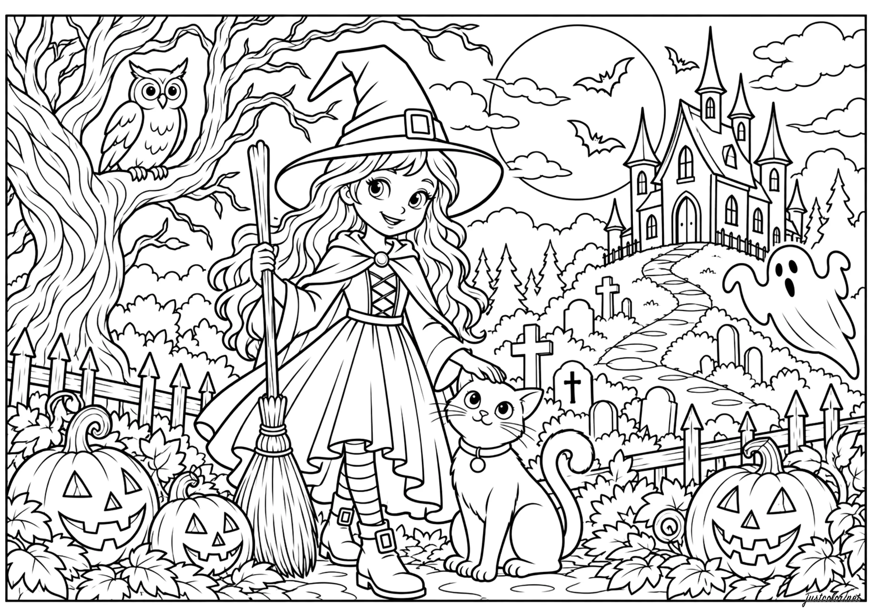 Halloween-62493 (Ausmalbild zum Ausdrucken und Ausmalen für Erwachsene)