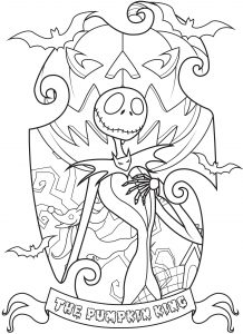 Jack Skellington (Ausmalbild von Lucie)