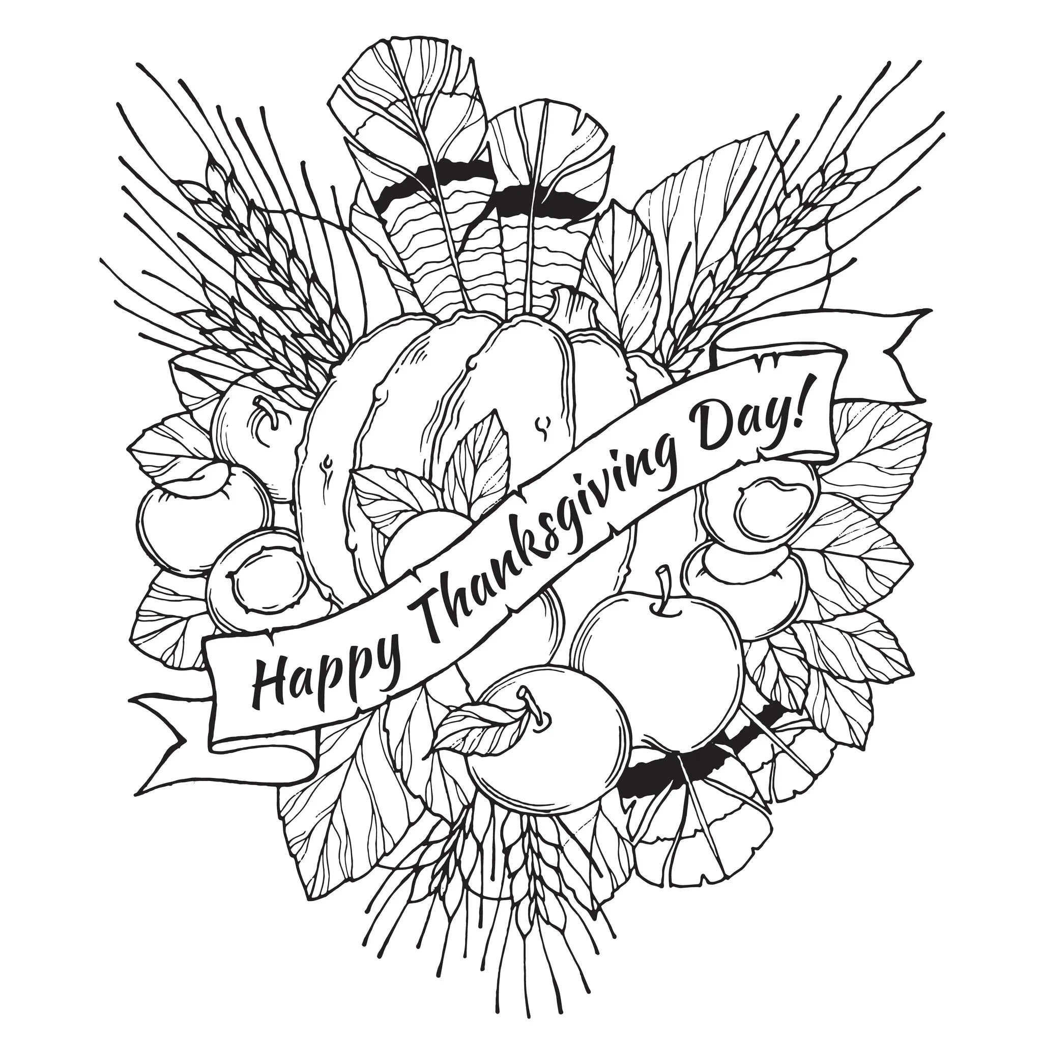 Thanksgiving-39947 (Ausmalbild zum Ausdrucken und Ausmalen für Erwachsene)