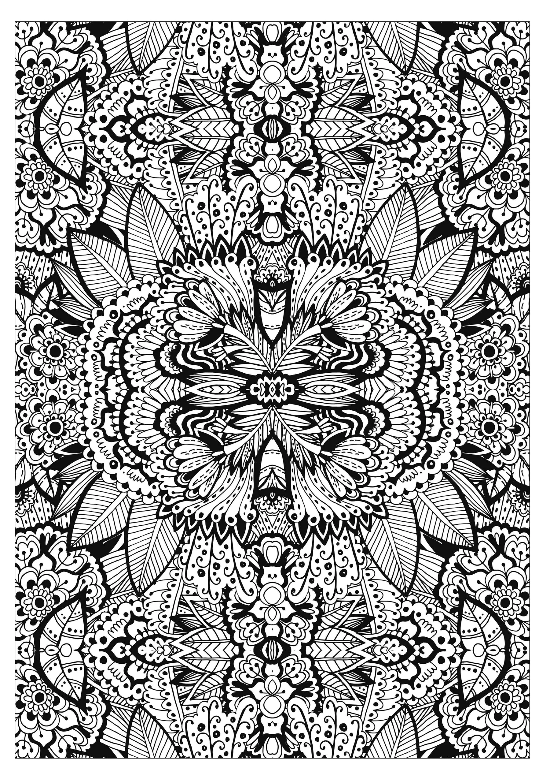 Blumen-vegetation-72814 (Ausmalbild von Blumen & Vegetation zum Ausdrucken und Ausmalen für Erwachsene)