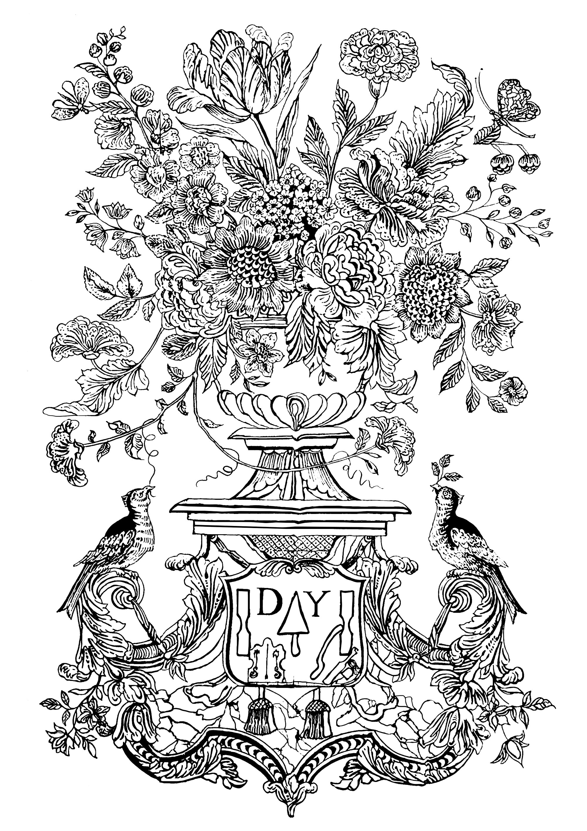 Malbuch Fur Erwachsene : Blumen & Vegetation - 2, Künstler : Art'Isabelle Malbuch Fur Erwachsene : Blumen & Vegetation - 2, Künstler : Art'Isabelle