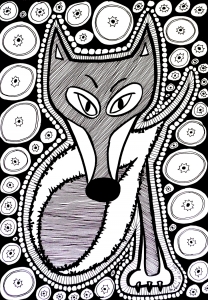 fuchse-60088 (Ausmalbild)