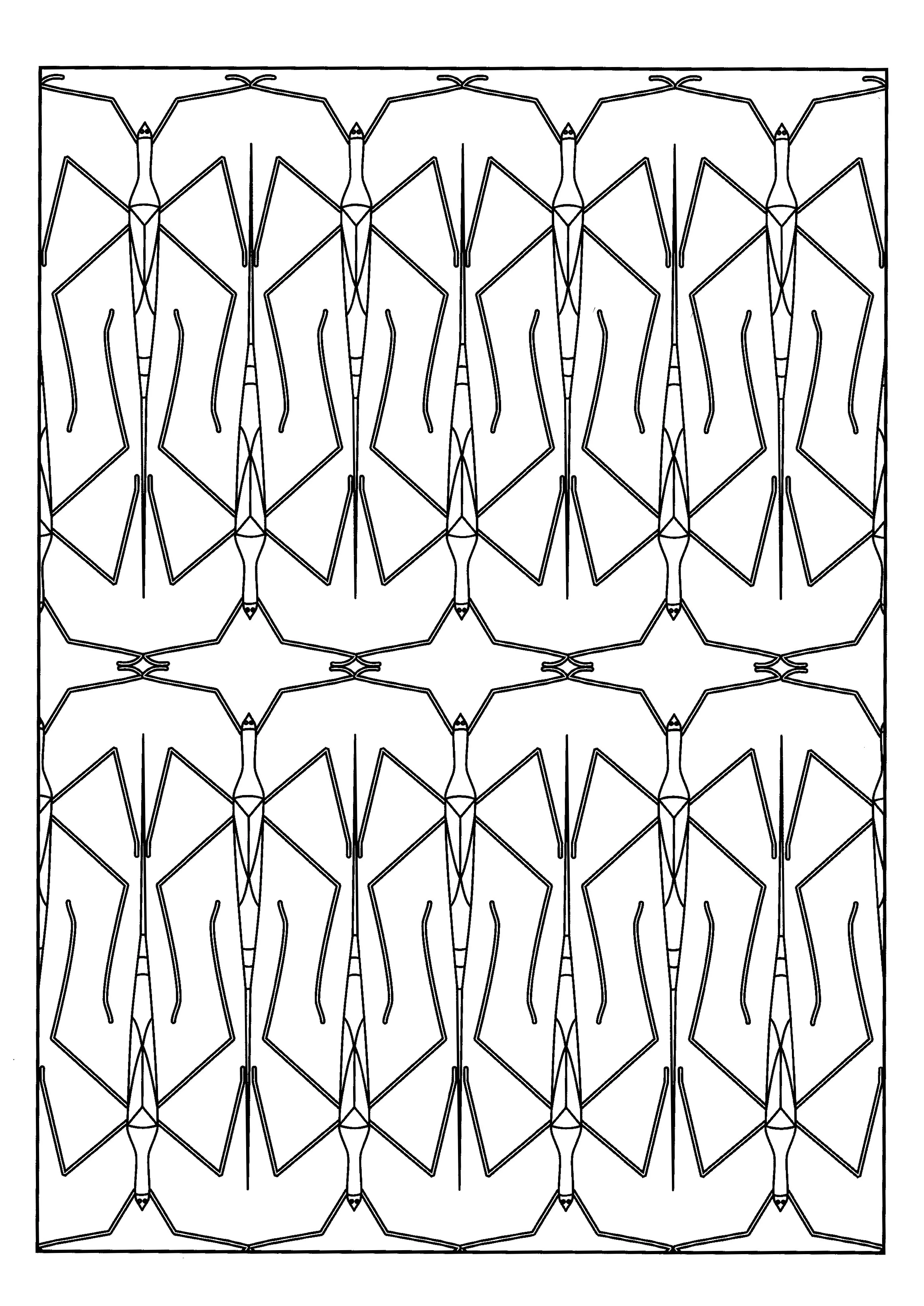 Insekten-20465 (Ausmalbild von Schmetterlinge und Insekten zum Ausdrucken und Ausmalen für Erwachsene)