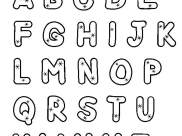 Ausmalbilder von Alphabet zum Ausdrucken und Ausmalen für Erwachsene