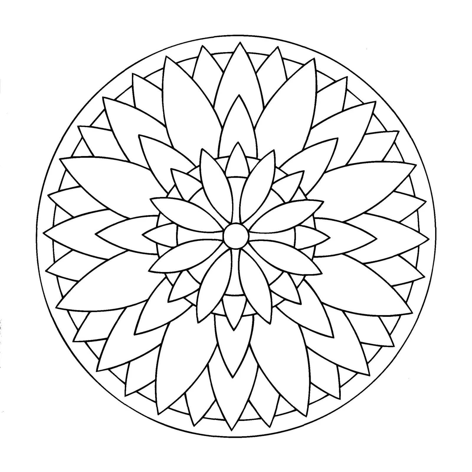 Mandalas - 10647 (Ausmalbild zum Ausdrucken und Ausmalen für Erwachsene)