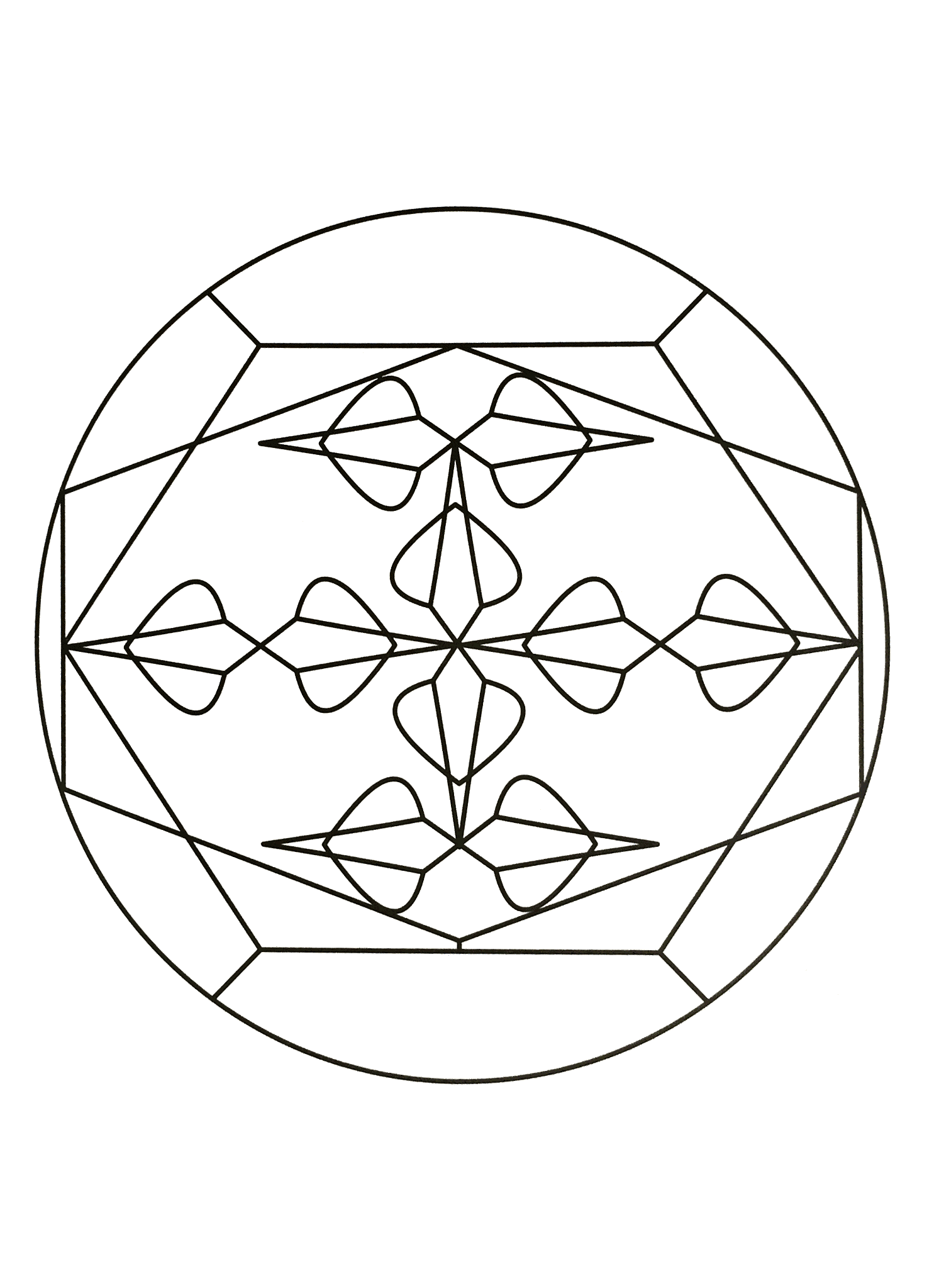 Mandalas - 26577 (Ausmalbild zum Ausdrucken und Ausmalen für Erwachsene)