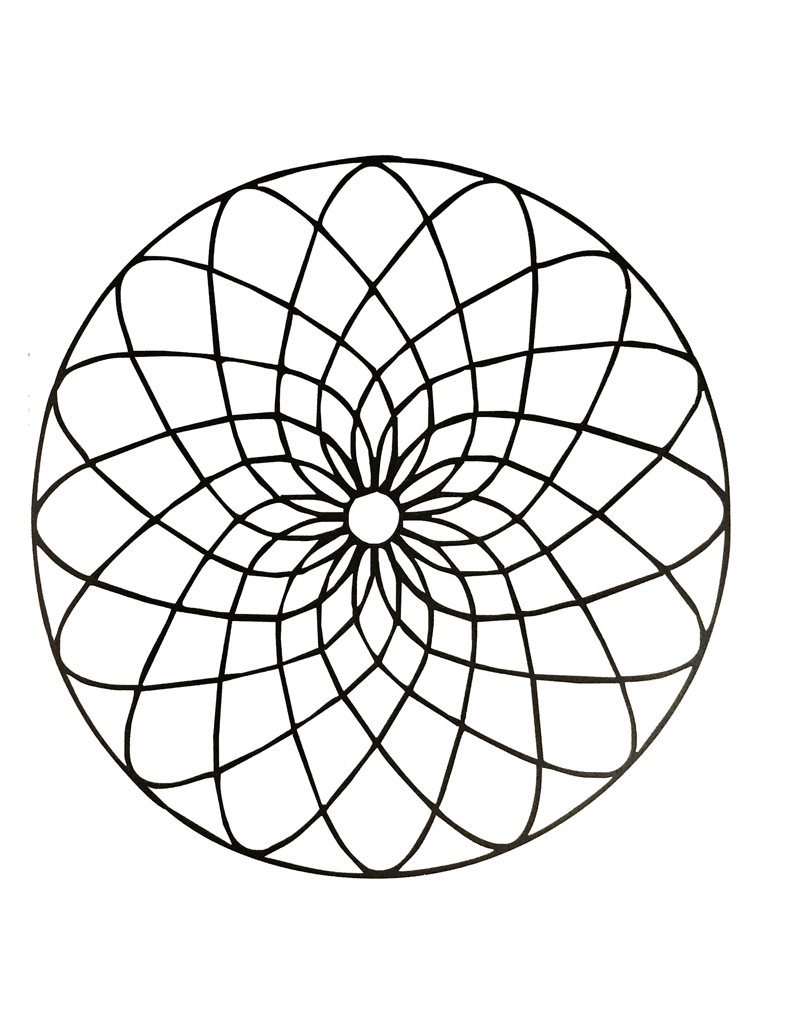 Mandalas - 38496 (Ausmalbild zum Ausdrucken und Ausmalen für Erwachsene)