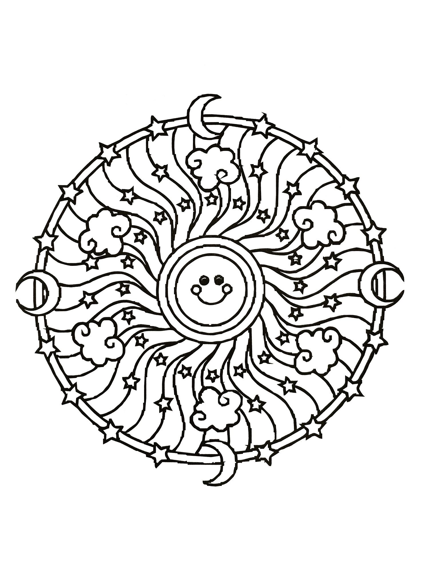 Mandalas - 40589 (Ausmalbild zum Ausdrucken und Ausmalen für Erwachsene)